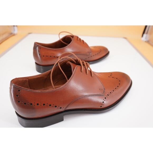 Allen Edmonds Lucca Toe Derby Oxford Men Shoes Size 9 Brown New $395 main image 10
